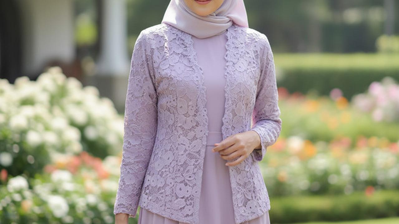 Cara Memadukan Gamis Brokat dengan Blazer agar Tidak Berlebihan, Tetap Anggun dan Modern