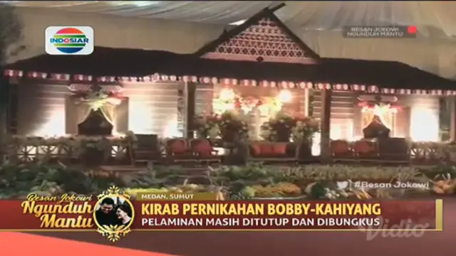 Resepsi Kahiyang Ayu-Bobby Nasution Unik dengan Gaya Pedesaan