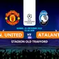 Manchester United vs Atalanta. (Liputan6.com/Trie Yasni)