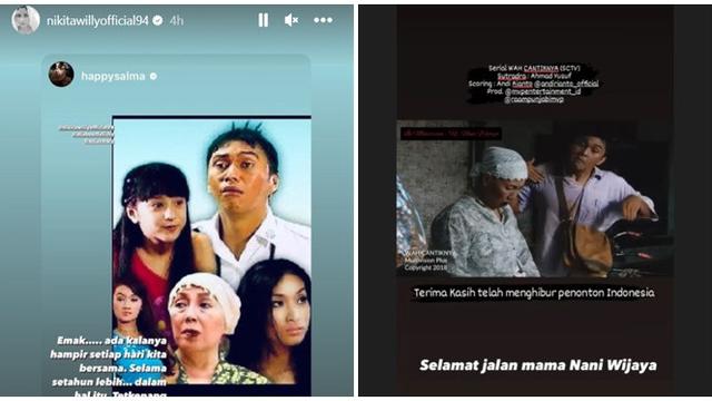 6 Potret Kenangan Artis Tanah Air dengan Nani Wijaya, Merasa Sangat Kehilangan