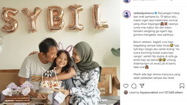 Zaskia Adya Mecca (Foto: Instagram/@zaskiaadyamecca)