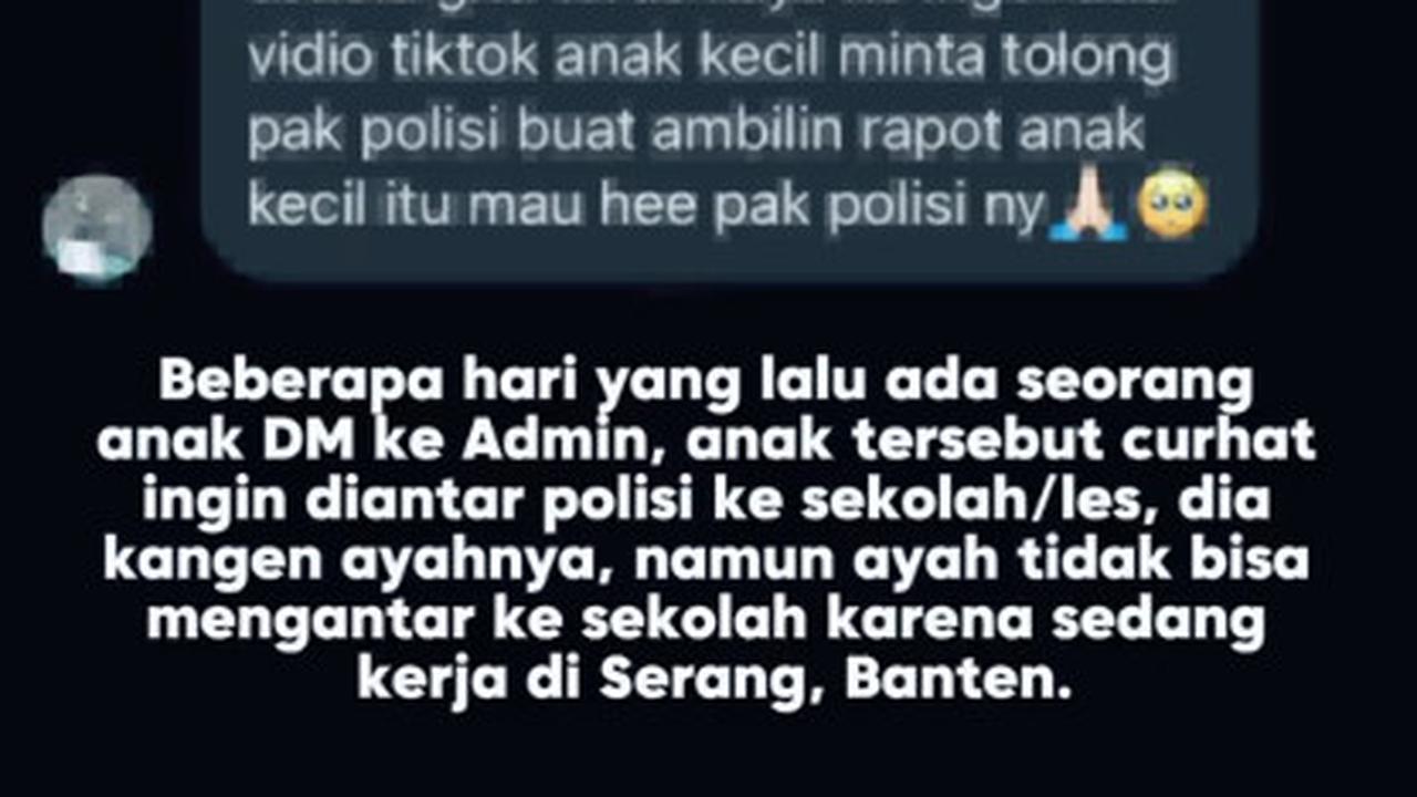 Momen Bocah Minta Tolong Antarkan Les ke Polisi, Alasannya Bikin Haru