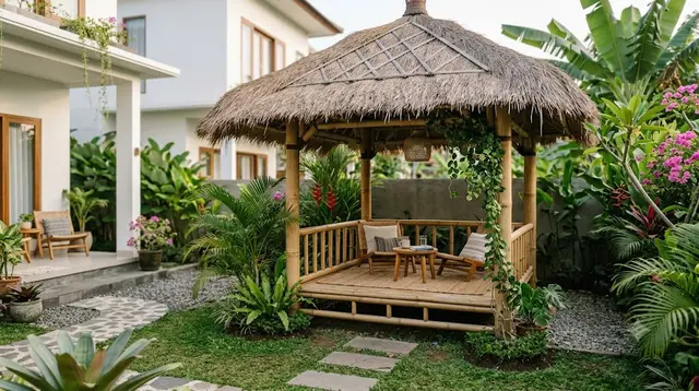 6 Model Gazebo Mini untuk Slow Living di Pekarangan Rumah, Sudut Santai Menenangkan