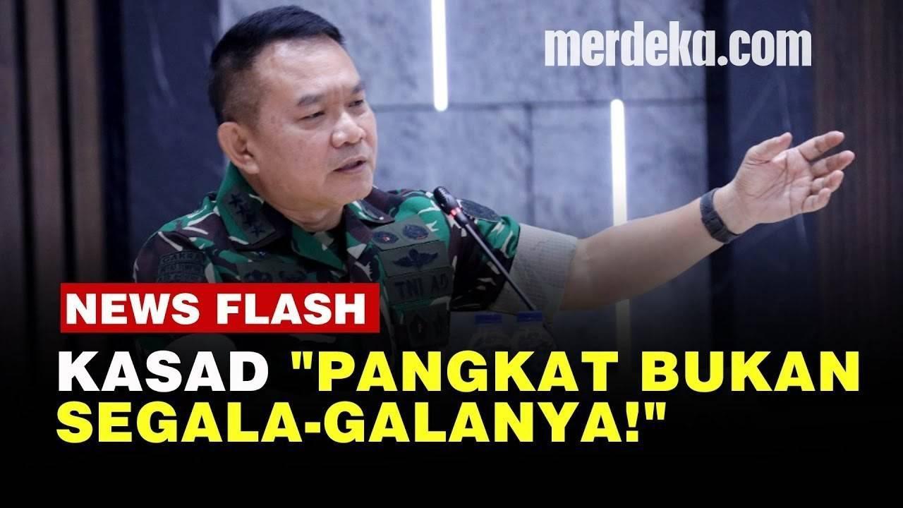 VIDEO: Pesan Penting Kasad Jenderal TNI Dudung ke Pati AD soal Sikap dan Tingkah Laku