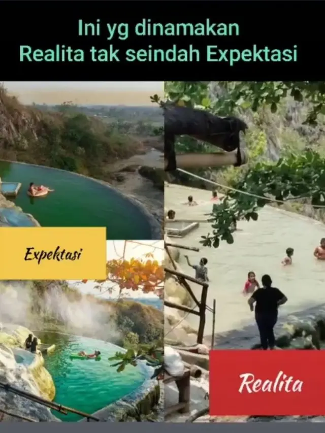 Viral Pria Kecewa Wisatat Pemandian Alam Tak Sebagus di Medsos