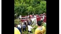 Kecelakaan Menimpa Bus Pariwisata di Guci Tegal, Kawasan Wisata yang Indah tapi Rawan.&nbsp; foto: Twitter @ikhnow83