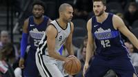 Tony Parker Comeback saat Spurs melawan Mavericks (28/11/2017) WIB (AP)