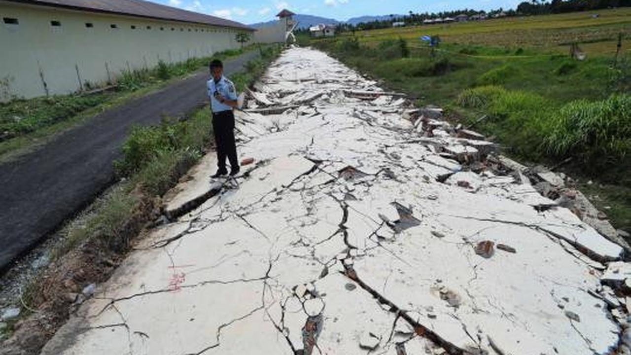 Tembok lapas di Banda Aceh ambruk akibat gempa