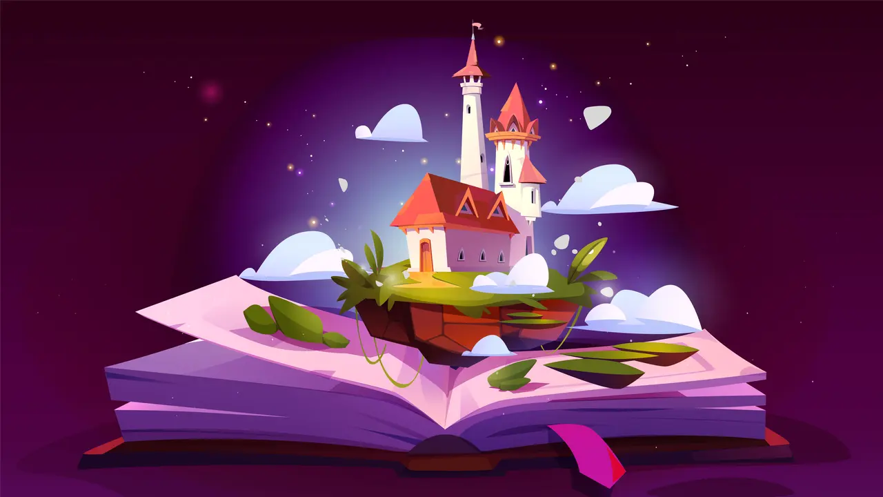 Ilustrasi buku cerita, cerpen