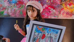 Parashayu Gangga, Bocah 4 Tahun Asal Madiun yang Jago Melukis (Instagram parashayugangga)