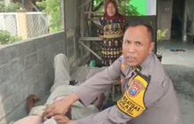 Sopir Truk Paruh Baya Tergeletak Sakit di Warung Pinggir Jalan, Ipda Purnomo Gercep Langsung Panggil Ambulans