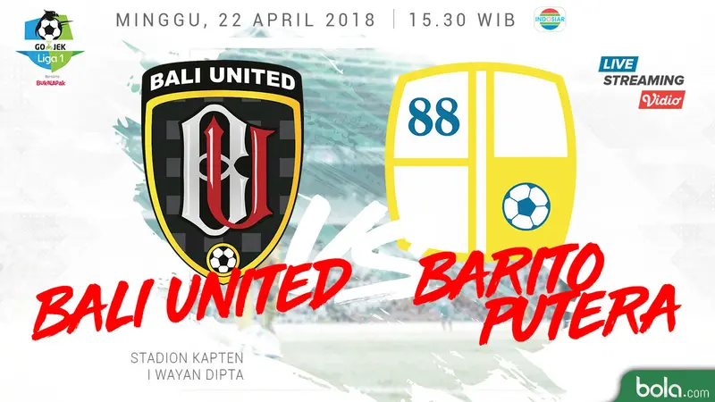 Bali United Vs Barito Putera