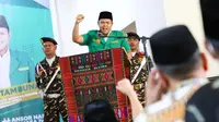 Adlin Tambunan dilantik sebagai Ketua Pimpinan Wilayah Gerakan Pemuda Ansor Sumut oleh Menteri Agama, Yaqut Cholil Qoumas