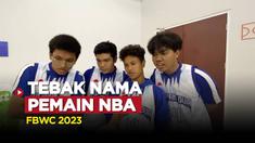 Berita video jurnalis bola.com, Iqri Widya bermain tebak nama pemain NBA bersama penonton FIBA World Cup 2023 di Indonesia Arena.