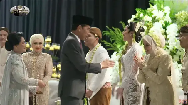 Presiden Jokowi di pernikahan Thariq Halilintar dan Aaliyah Massaid (YouTube/Thariq Halilintar)