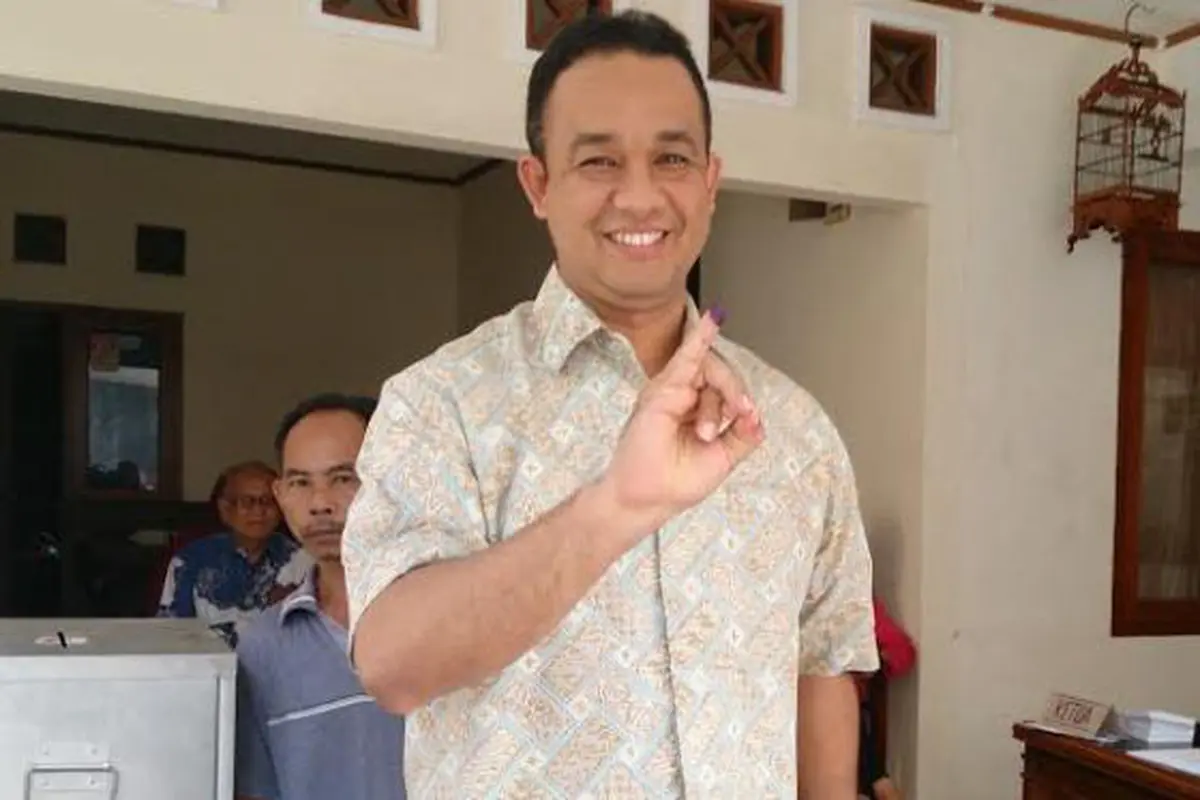 Anies Baswedan nyoblos
