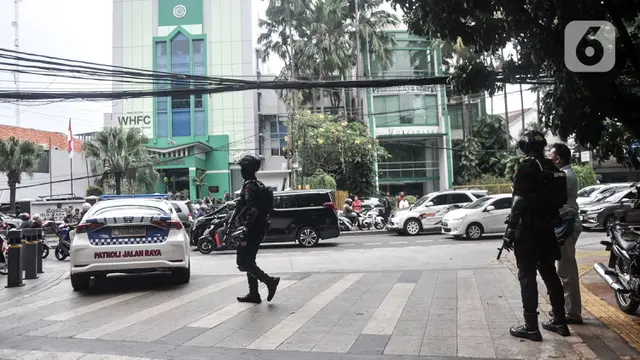 Penjagaan Ketat Kantor MUI Pusat Pasca Insiden Penembakan