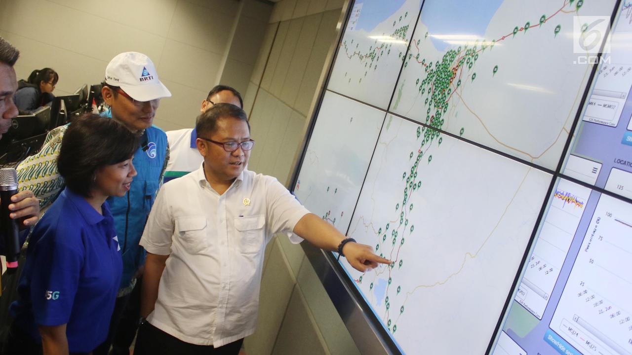 Menkominfo Cek Persiapan Trafik Telekomunikasi 