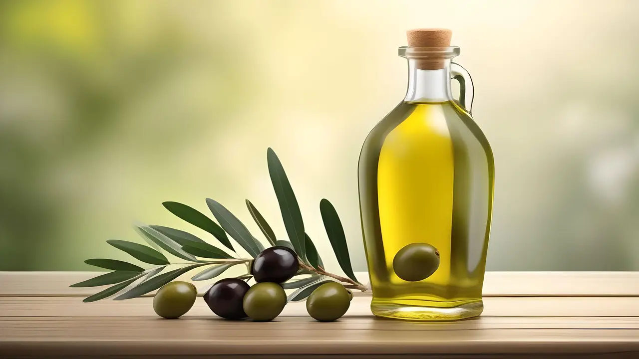 Minyak zaitun bermanfaat untuk kesehatan jantung dan pencernaan Namun, mengonsumsinya dengan diminum langsung dalam jumlah besar tidak diperlukan (Ilustrasi by AI)