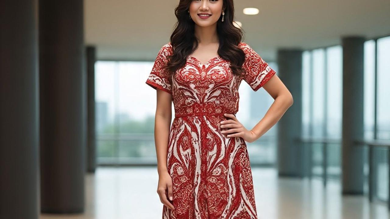 7 Ide Dress Batik Tema HUT RI 17 Agustus, Outfit Bernuansa Merah Putih yang Stylish Meriahkan Kemerdekaan