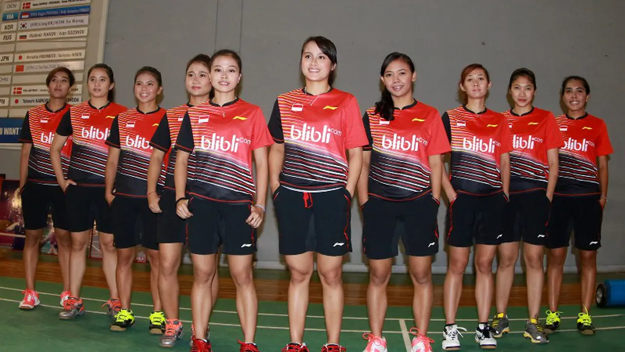 Tim kualifikasi Piala Uber 2016 Indonesia.