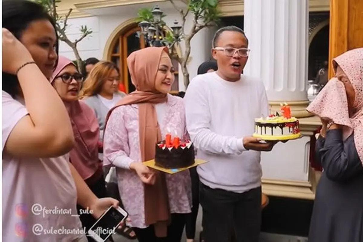 7 Potret Nathalie Holscher Ikut Rayakan Ultah Ibunda Sule, Penuh Haru Bahagia