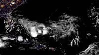 Potensi Badai Tropis, Tropical Cyclone Nine yang kembali mengancam Bahama (Liputan6.com/NOAA)