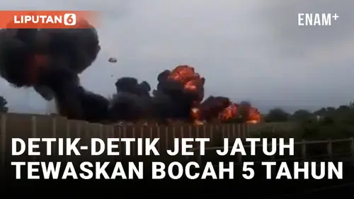 VIDEO: Innalillahi, Balita Tewas Dihantam Pesawat Jet Jatuh di Italia