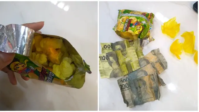 6 Potret Makanan Ringan Berhadiah Uang Lebih dari 1 Lembar Ini Bikin Untung