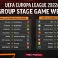 Dapatkan Link Live Streaming Liga Europa 2022/23 Pekan Kelima di Vidio, 27-28Oktober 2022