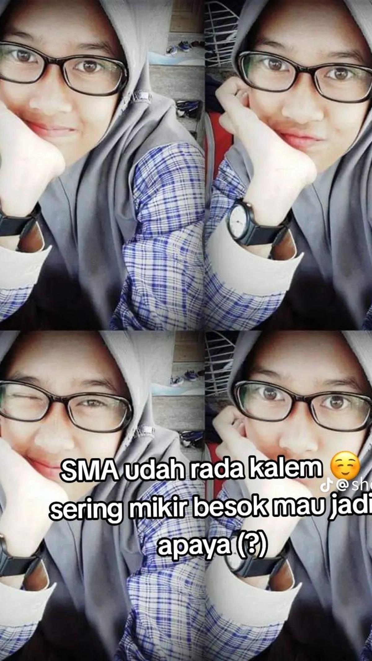 Masuk SMA, ia mengaku mulai kalem. Di sini ia juga mulai sering berpikir akan jadi apa ke depannya.