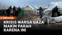 Krisis Gaza Memburuk, Hujan Lebat Hancurkan Tenda Pengungsi