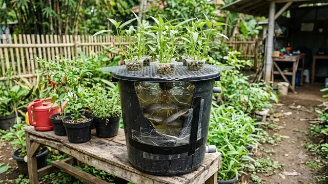 Cara Memanfaatkan Ember Retak Menjadi Kandang Ternak Sederhana