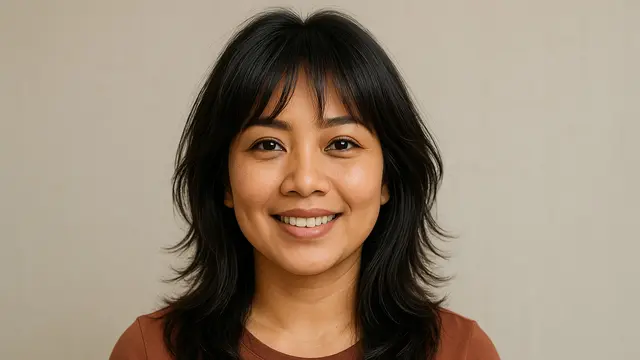 Model Rambut Shaggy Layer Ibu-Ibu 2025 Agar Terlihat Natural Muda/Ilustrasi AI