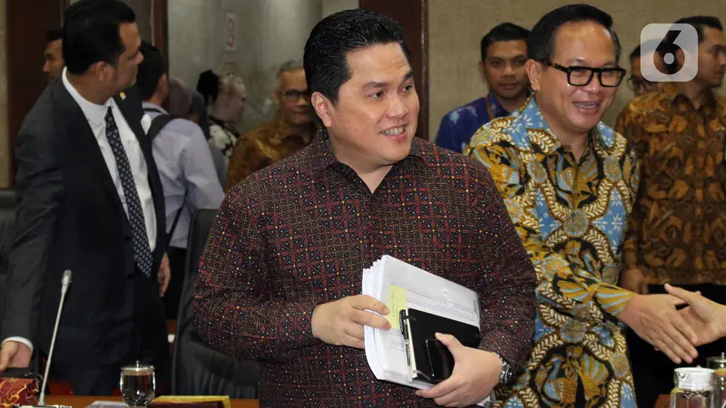 Erick Thohir Rapat Perdana di DPR