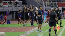 Ini merupakan pertemuan kelima dengan Vietnam dan kemenangan pertama Timnas Indonesia dibawah kepelatihan Shin Tae-yong. (Bola.com/Ikhwan Yanuar)