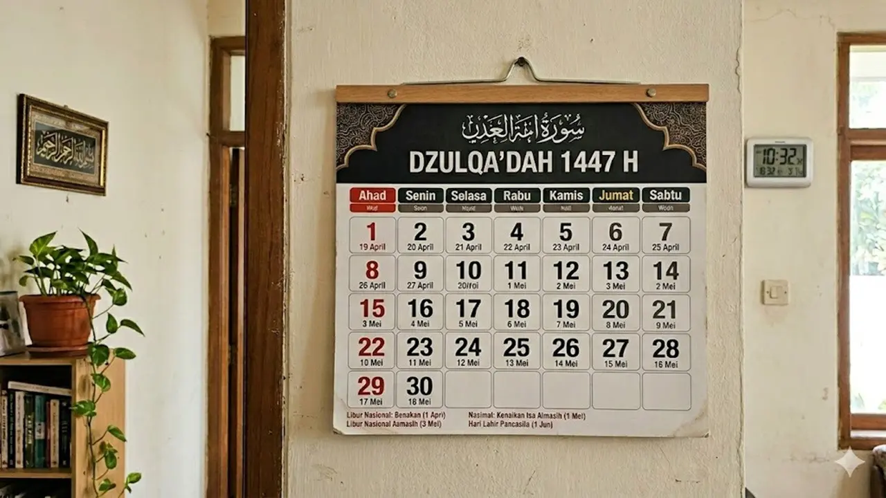 Ilustrasi Kalender Bulan Zulkaidah