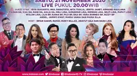 Semarak Indosiar Palembang, digelar Sabtu (21/11/2020) pukul 20.00 WIB live dari Studio EMTEK City, Jakarta Barat