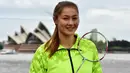 3. Gronya Somerville - Kecantikan dimiliki pemain ganda putri Australia ini. Namanya semakin mencuat usai dikabarkan memiliki hubungan yang baik dengan Kevin Sanjaya Sukamuljo. (AFP/Saeed Khan)