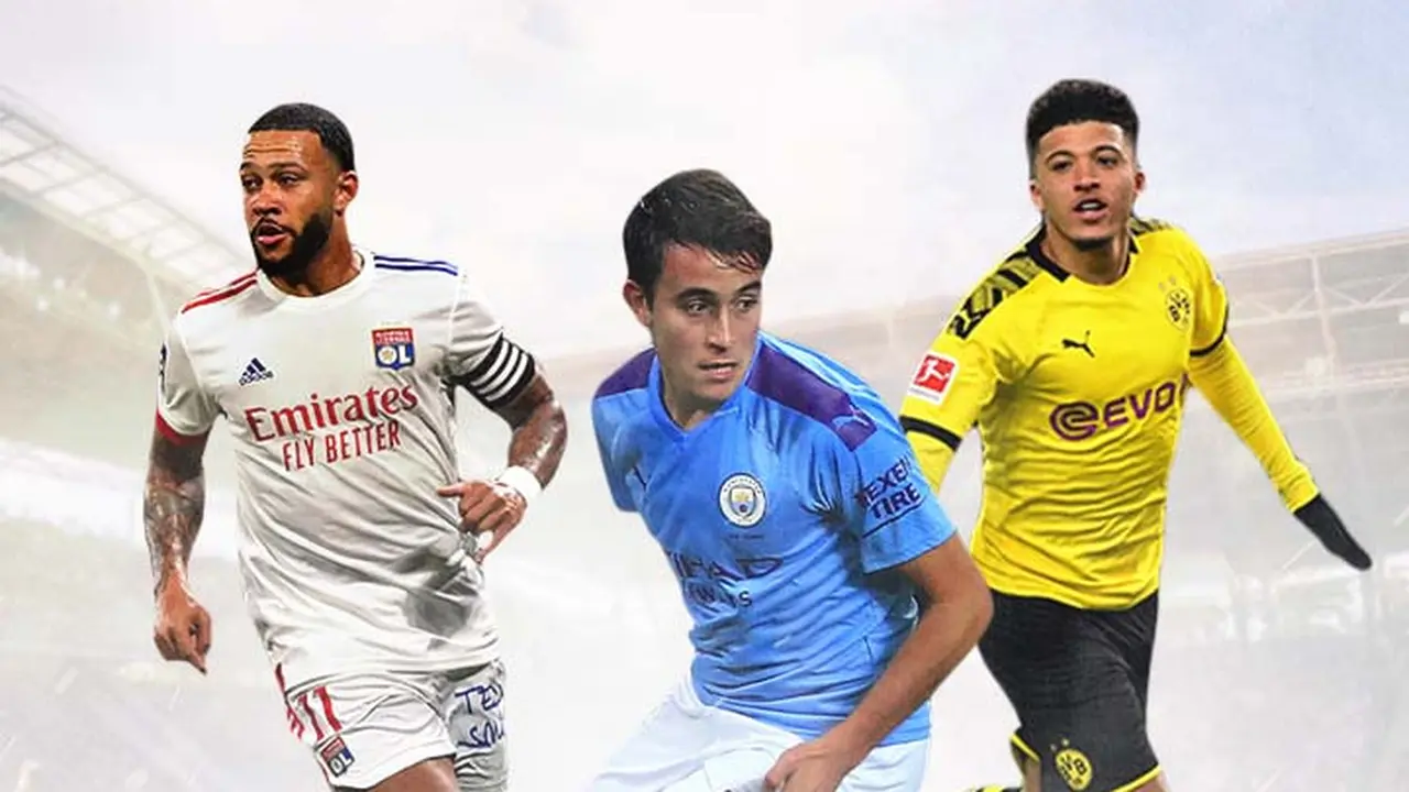 Ilustrasi - Memphis Depay, Eric Garcia, Jadon Sancho