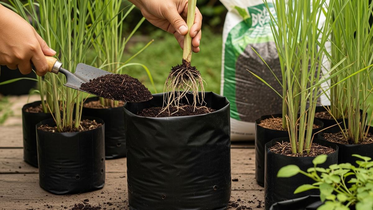 Cara Menanam Serai di Pot Agar Batangnya Besar dan Wangi, Panduan Perawatan Rumahan