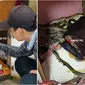 Ada tiga ular kobra ditemukan berkembang biak dalam lemari baju rumah warga. (Sumber: Instagram/@amar_pd)