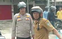 Sudah Melaju Lambat, Pemotor Heran Malah Ditabrak dan Ditendang Ipda MY