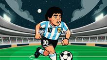 Ilustrasi Diego Maradona. (Bola.com/Gregah Nurikhsani)