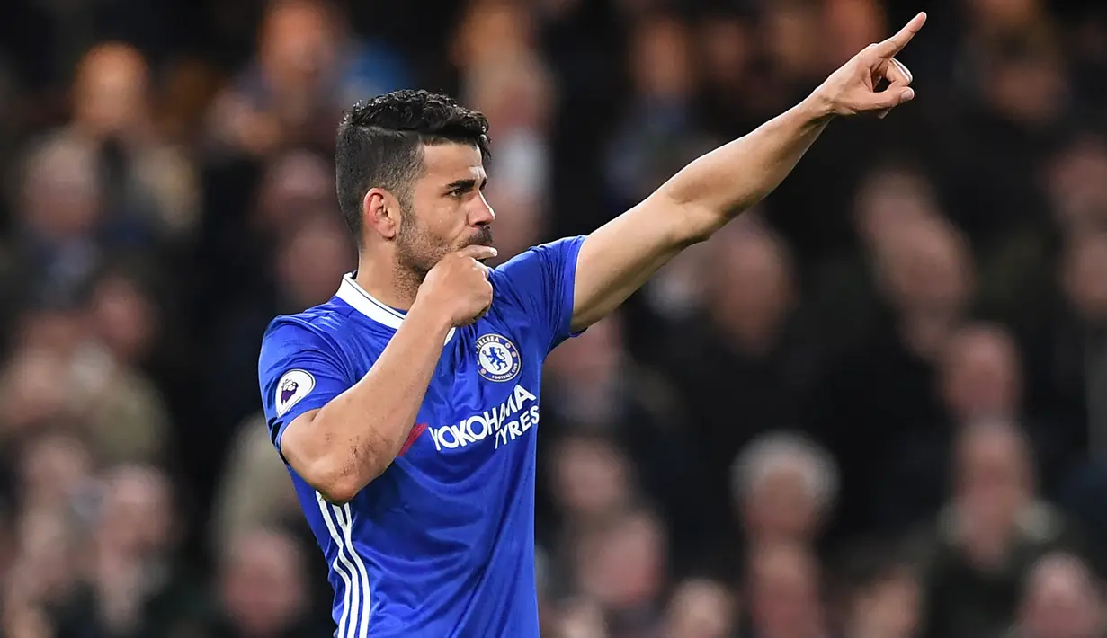 Diego Costa - Mantan penyerang Chelsea ini kini berstatus pengangguran usai kontraknya di Atletico Mineiro berakhir pada Januari 2022 ini. Pemain yang memiliki banderol 5 juta euro ini kabarnya diminati klub Premier League, Arsenal. (AFP/Justin Tallis)