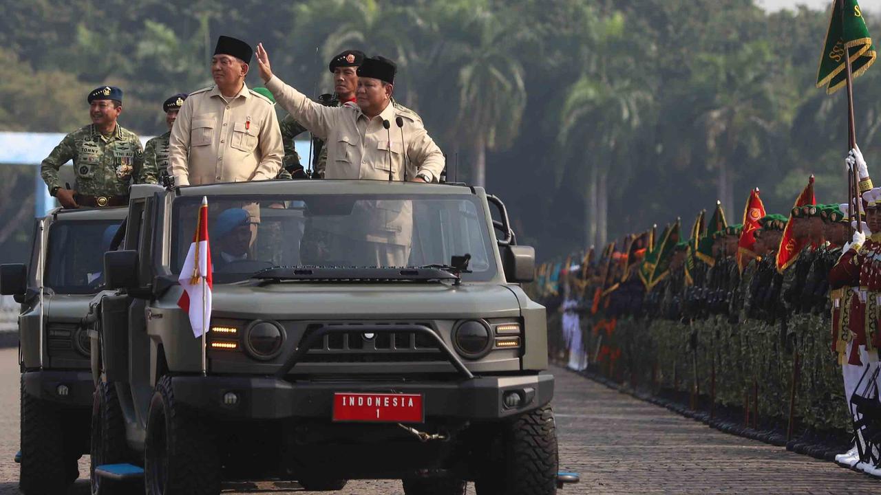 FOTO: Di HUT ke-80 TNI, Prabowo Tegaskan Indonesia Tak Boleh Lengah Hadapi Ancaman Asing