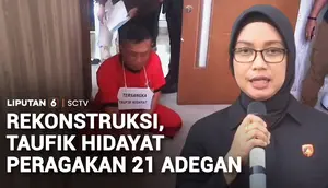 Jalani Rekonstruksi, Taufik Hidayat Peragakan 21 Adegan