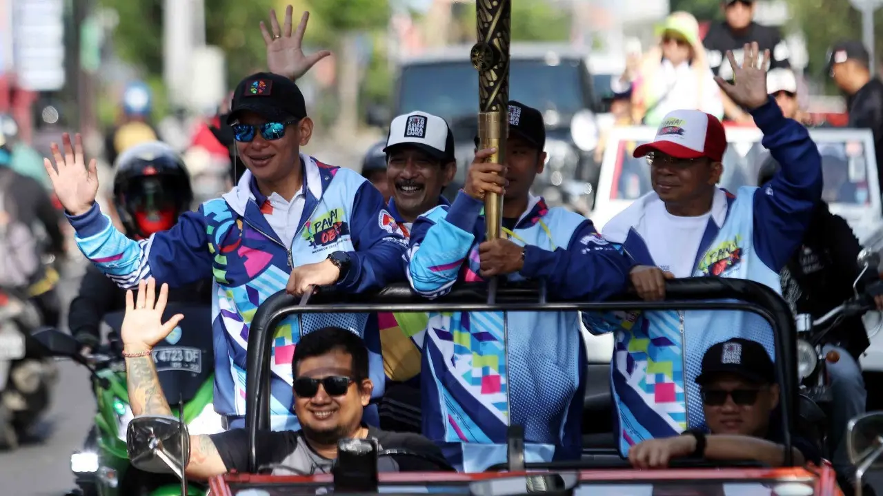 Asian Para Games 2018, Pawai obor, Denpasar