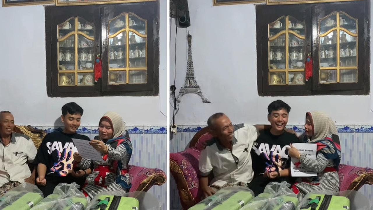 Penuh Kebahagiaan, Momen Pria Beri Kejutan Umrah untuk Kedua Orang Tuanya Ini Bikin Haru Warganet