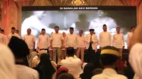 Memperingati Maulid Nabi Muhammad SAW, Sekjen Partai Gerindra Ahmad Muzani bersholawat bersama ratusan anak yatim di Makassar, Sulawesi Selatan pada Kamis malam (14/10/2022). (Ist)